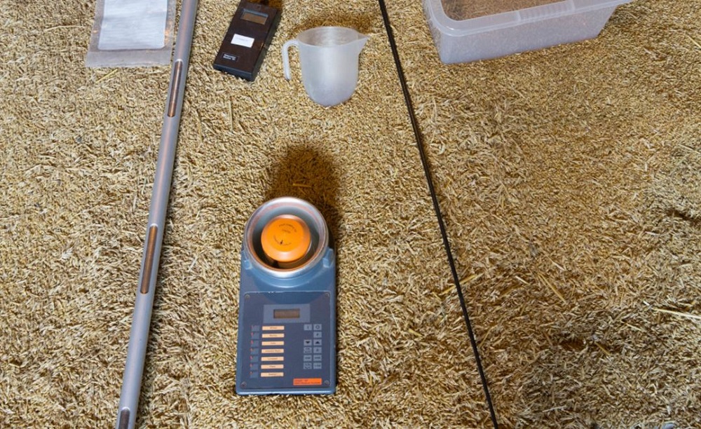 A selection of grain sampling equipment